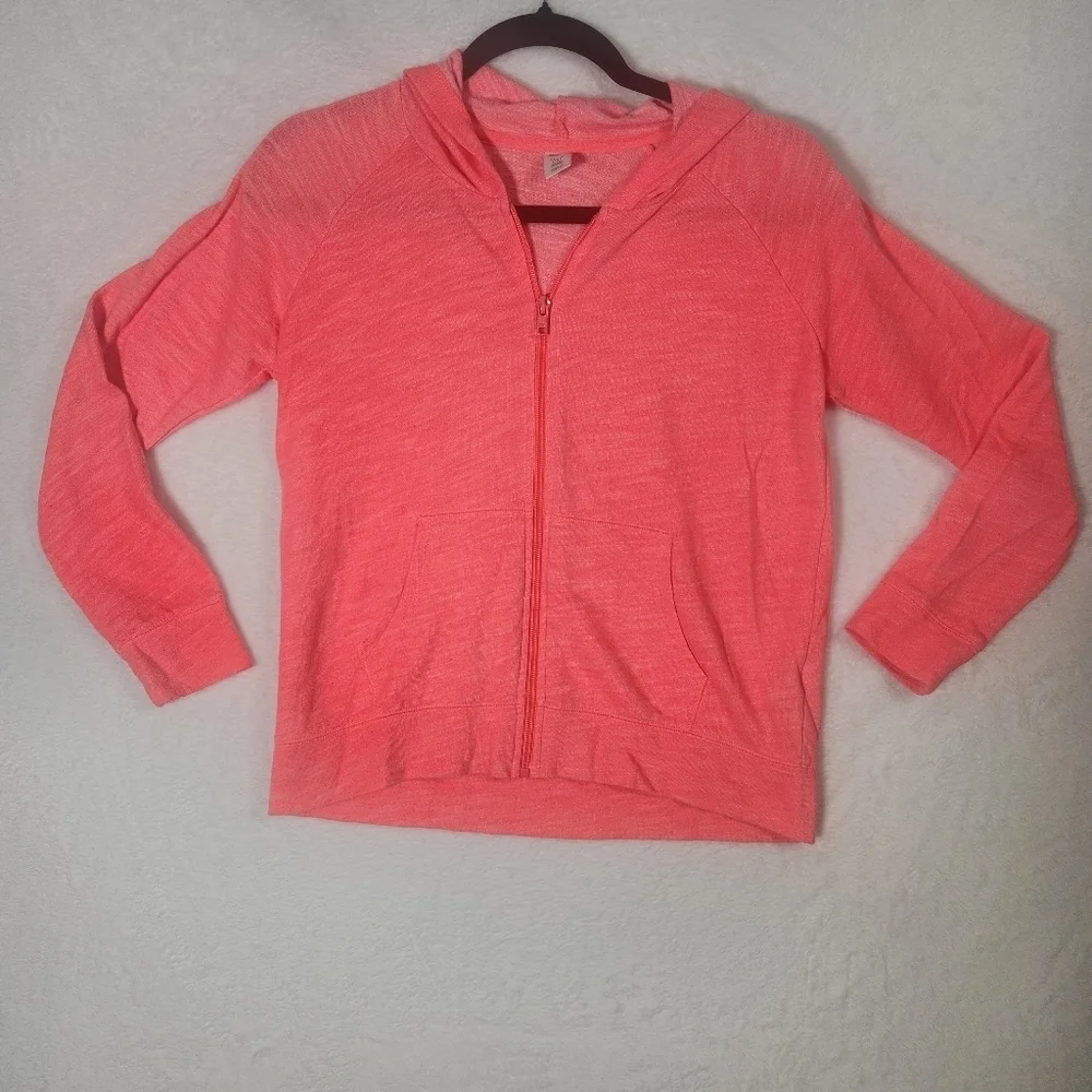 Old navy girls zip up hooded jacket. Size Extra large 14
